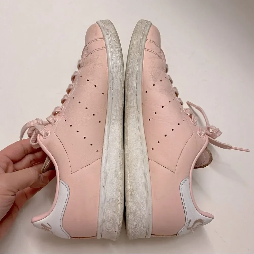 Adidas GENUINE Stan Smith Womens Casual Trainers pink sneakers leather 9